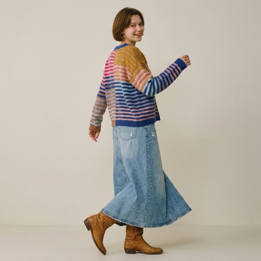 Charlotte - Candy Stripe Cardie