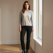 Charlotte - Grey with Pink Jumper