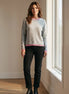 Charlotte - Grey with Pink Jumper