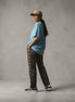 By Frankie - Gingham Chocolate & Blue Star Racer Pants