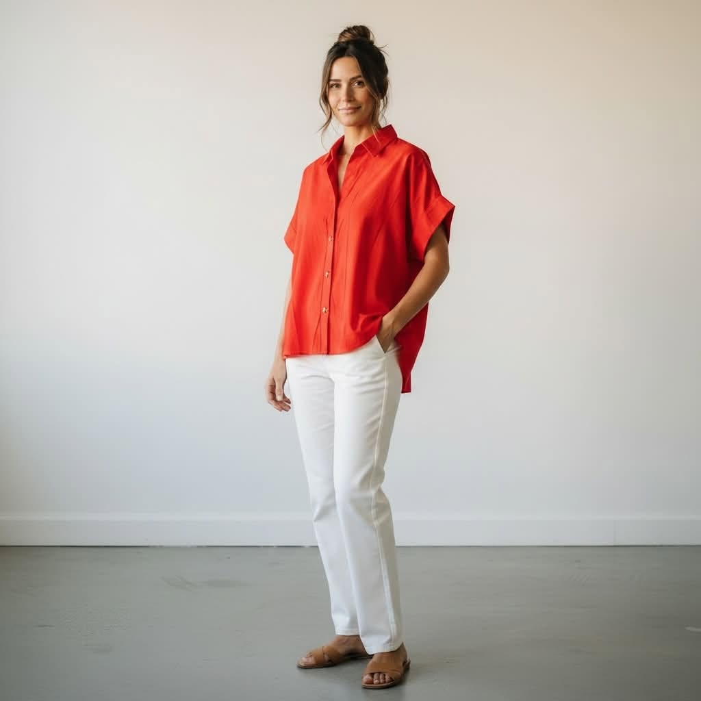 Label Of Love - Shell Button Shirt