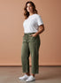 Wakee - Barrel Denim Jeans Military
