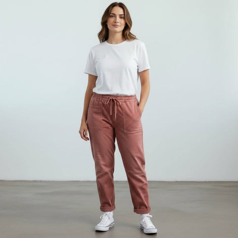 Wakee - Barrel Denim Jeans - Rosa