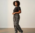 Mutig - Bohemian Black Barrel Jeans