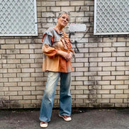 Amici - Terracotta Ruffled Shirt