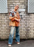 Amici - Terracotta Ruffled Shirt
