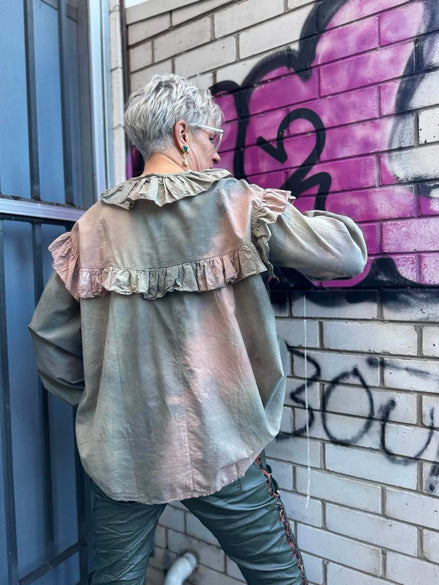 Amici - Military Ruffled Shirt