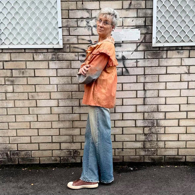 Amici - Terracotta Ruffled Shirt