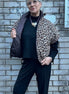 Amici - Chocolate Leopard Puffer Vest - Reversable
