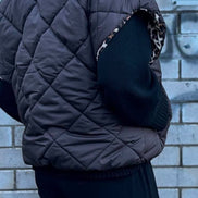 Amici - Chocolate Leopard Puffer Vest - Reversable