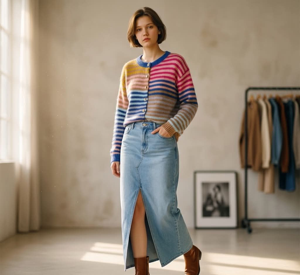 Charlotte - Candy Stripe Cardie