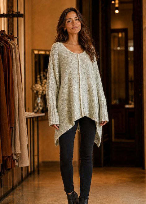 Amici Oversized Jumper - Green