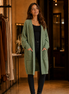 New U Collection Long Cardie - Forest Green