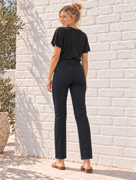 Cafe Latte - 7/8 Navy Pants