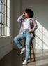 Mutig - Denim Shacket Lavender