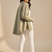 Mutig - Denim Shacket Sage