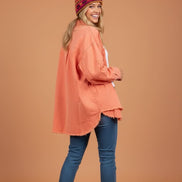 Mutig - Denim Shacket Orange