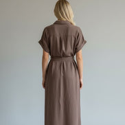 Boho Australia- Chocolate Shirt Dress