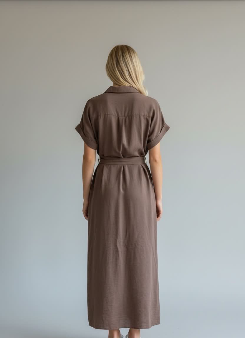 Boho Australia- Chocolate Shirt Dress
