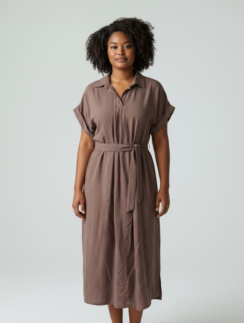 Boho Australia- Chocolate Shirt Dress