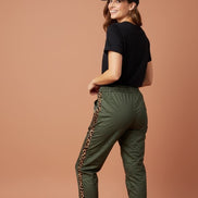 AE Luxe - Faux Leather Pants Khaki