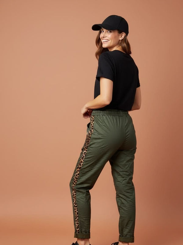 AE Luxe - Faux Leather Pants Khaki