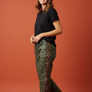 AE Luxe - Faux Leather Pants Khaki