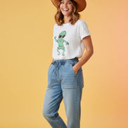 Wakee - Barrel Denim Jeans - Blue