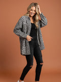 Mutig - Relaxed Fit Denim Shacket Leopard