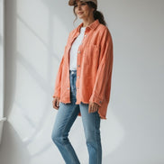 Mutig - Denim Shacket Orange