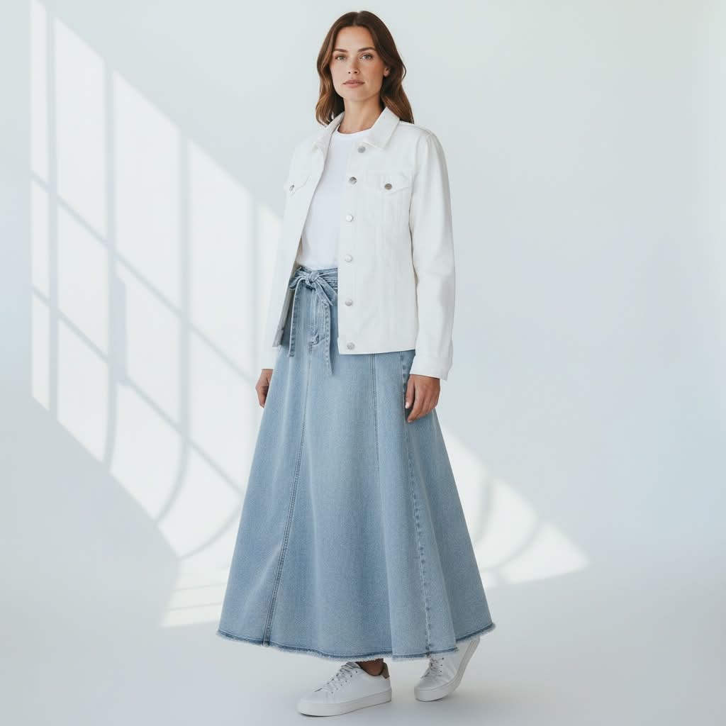 Mutig - Maxi Denim Skirt