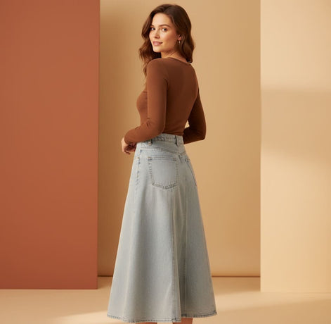 Mutig - Maxi Denim Skirt
