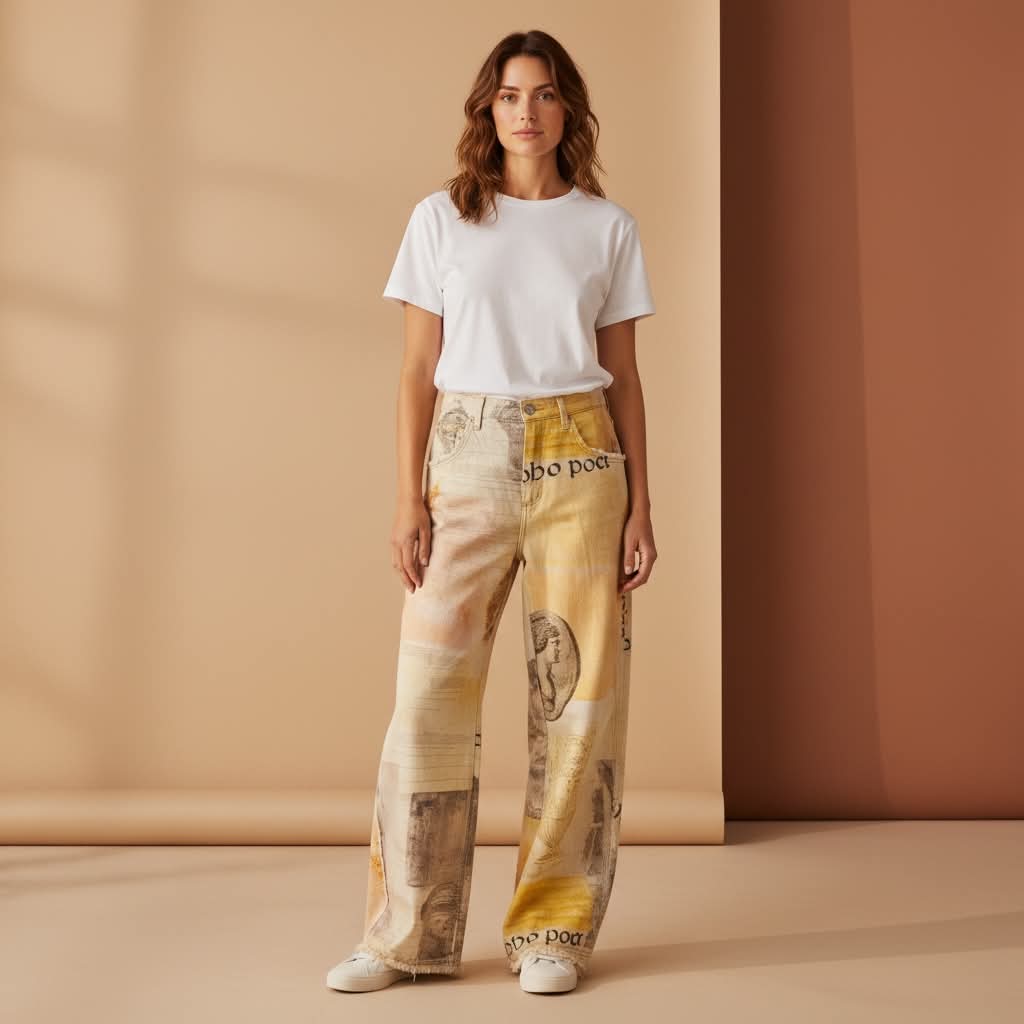 Mutig - Graphic Denim Jeans