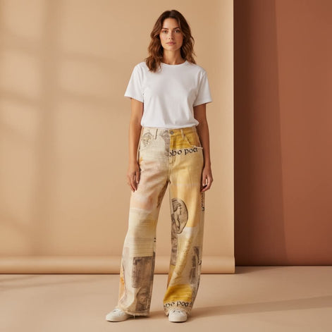 Mutig - Graphic Denim Jeans