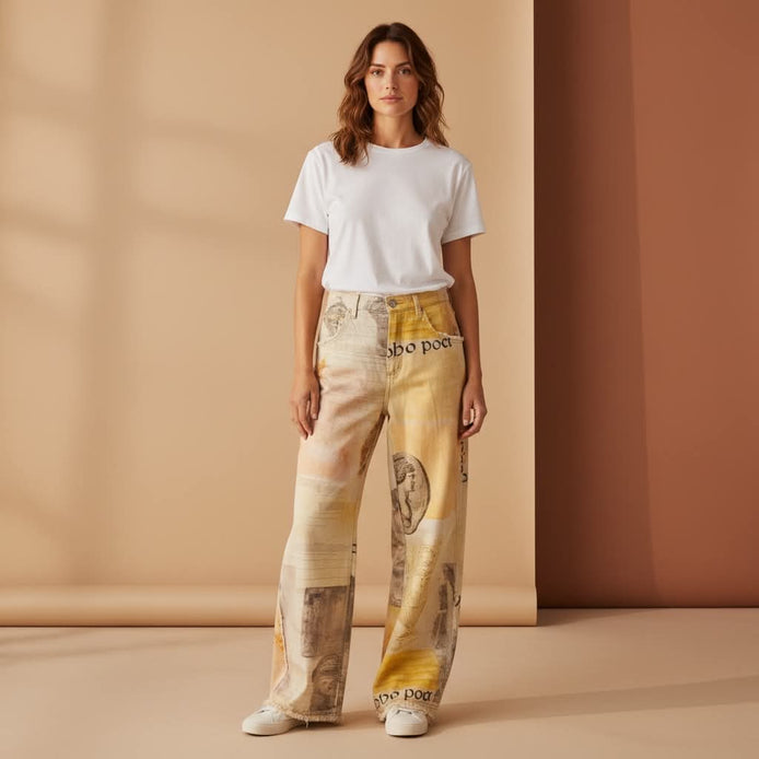Mutig - Graphic Denim Jeans