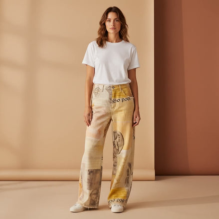 Mutig - Graphic Denim Jeans