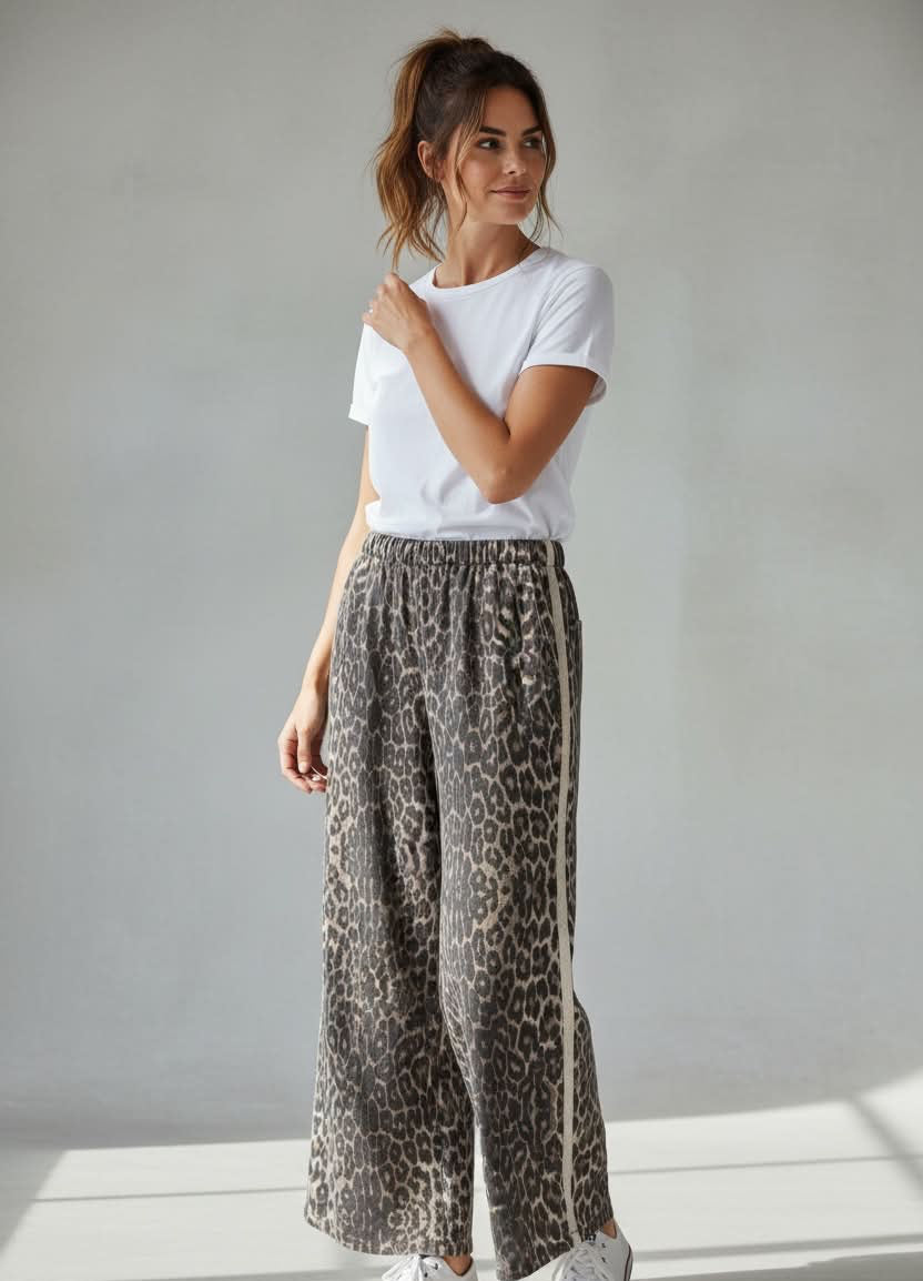 Mutig - Relaxed Fit Pants Leopard