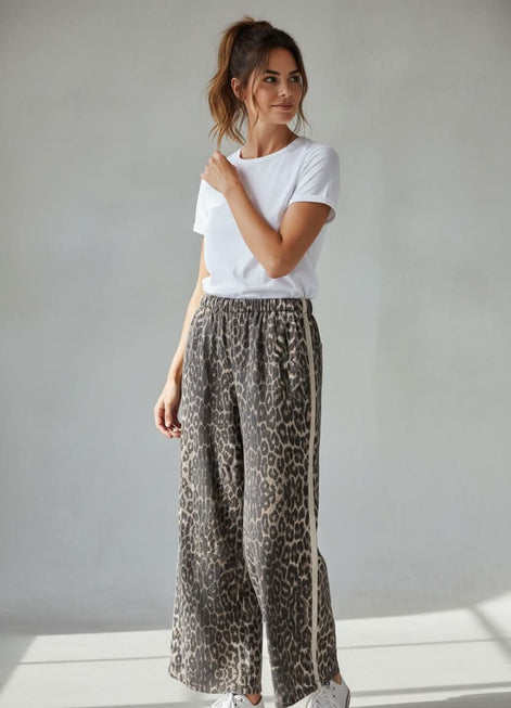 Mutig - Relaxed Fit Pants Leopard