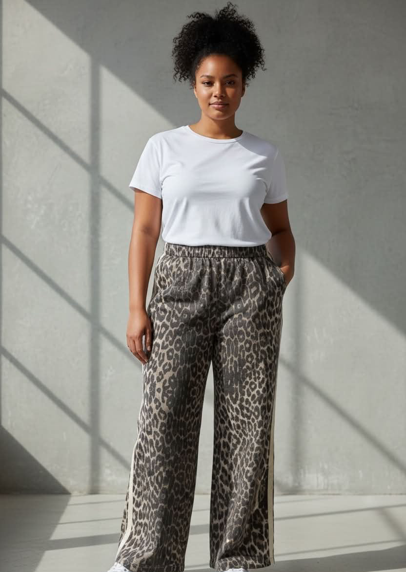Mutig - Relaxed Fit Pants Leopard