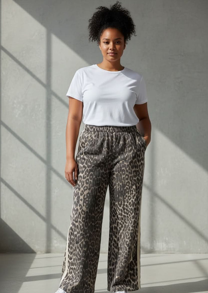 Mutig - Relaxed Fit Pants Leopard